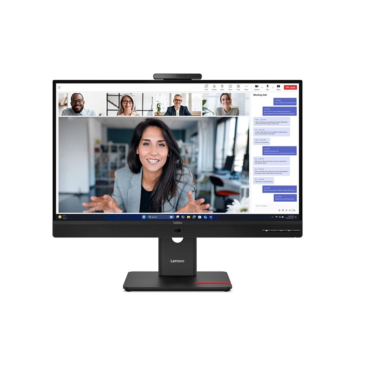 LENOVO - Monitor Lenovo ThinkVision T27QD-4v 27 Pulg WLED QHD IPS HDMI DP DP-OUT USB-C RJ45 5Wx2