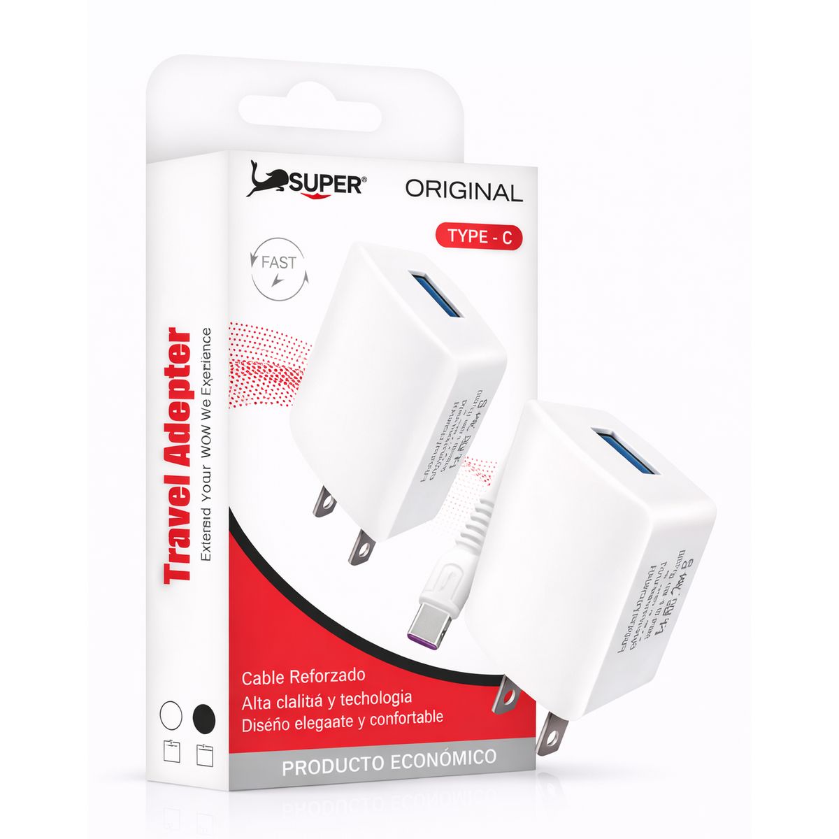 OEM - Cargador De Celular 4.5A Combo Typ-C
