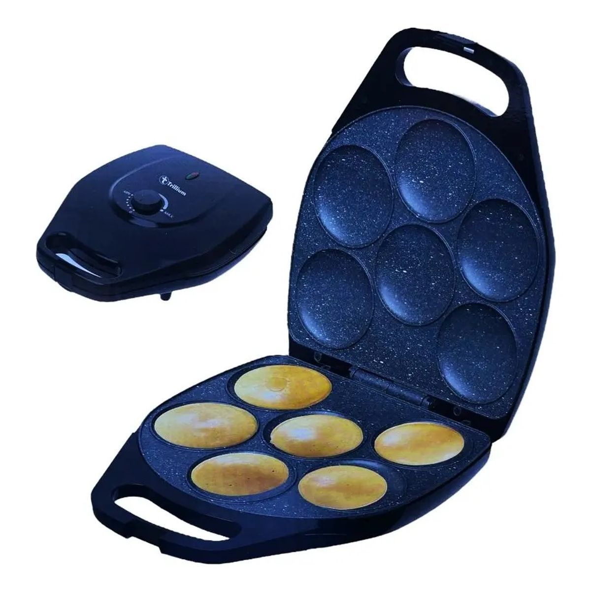 GENERICO - Máquina Eléctrica para Arepas Trillium 1000W 6 Cavidades Antiadherente