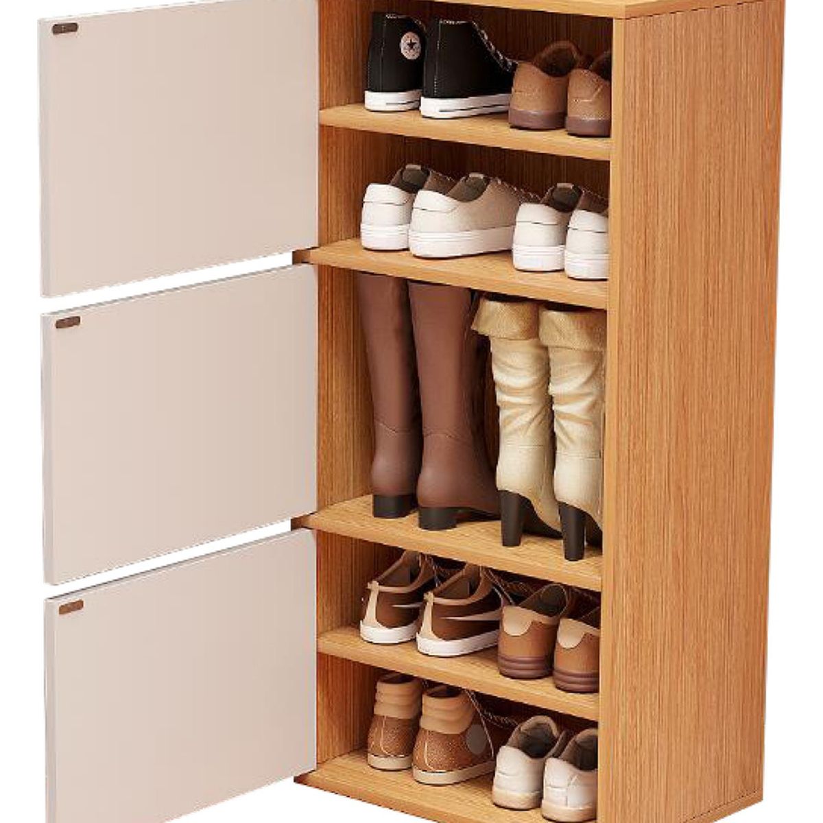 ANYHOGAR - Zapatero Gabinete Comoda Organiador De Zapato Con 3 Puertas