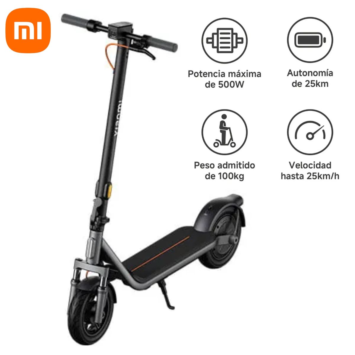 XIAOMI - Scooter Eléctrico Xiaomi 6 lite con Amortiguadores
