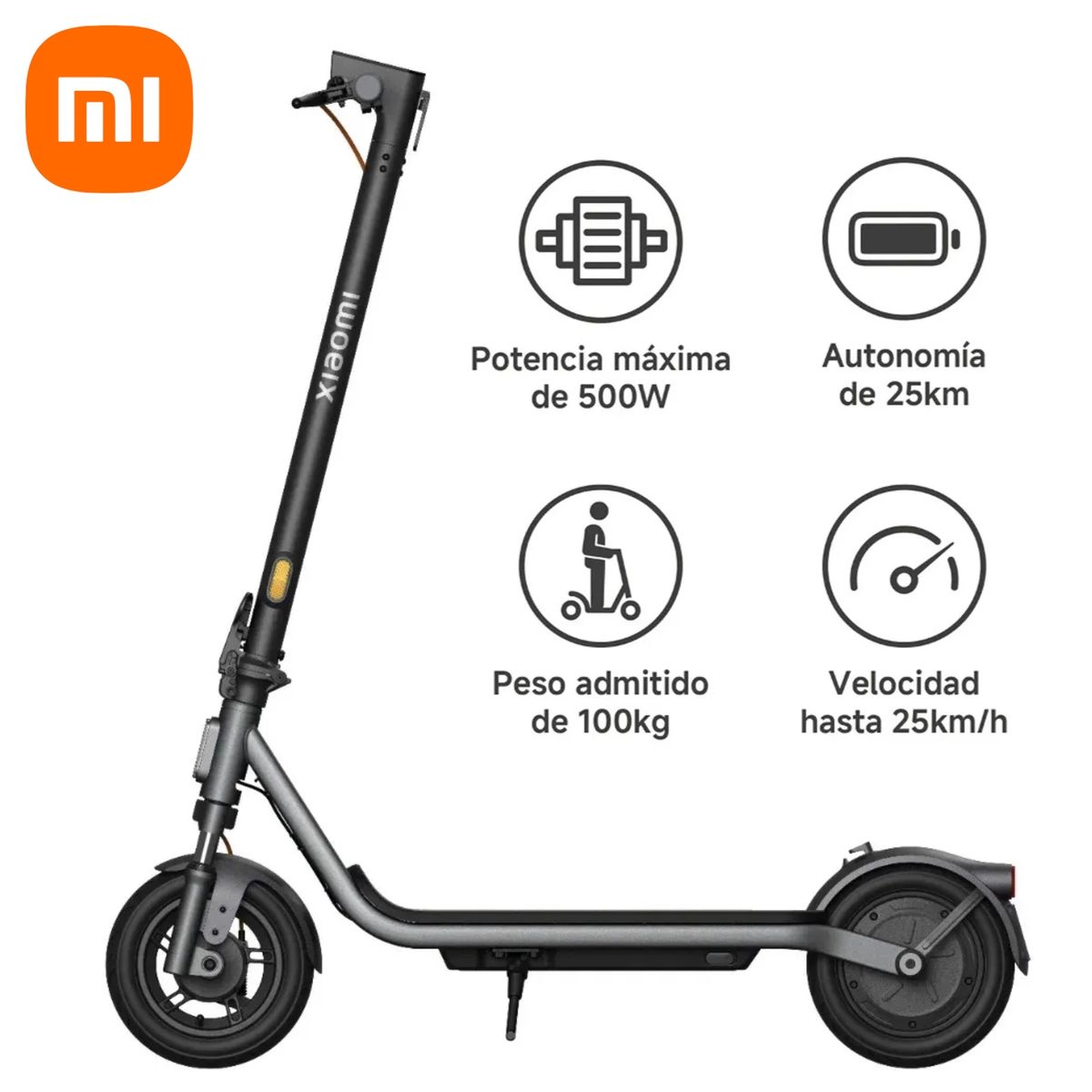 XIAOMI - Scooter Eléctrico Xiaomi 6 lite con Amortiguadores