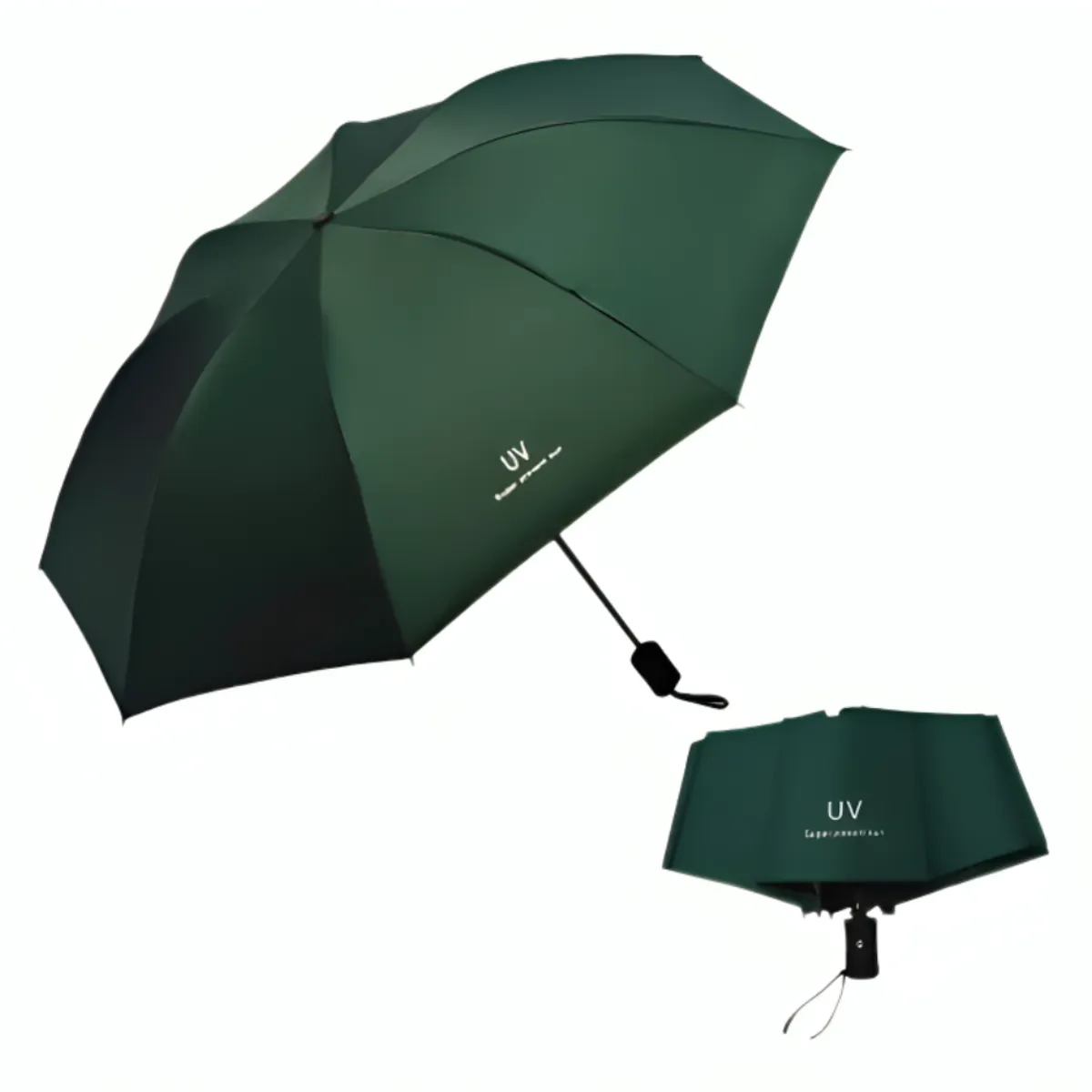 GENERICO - Sombrilla PARAGUAS Portátil Semiautomático con Filtro UV