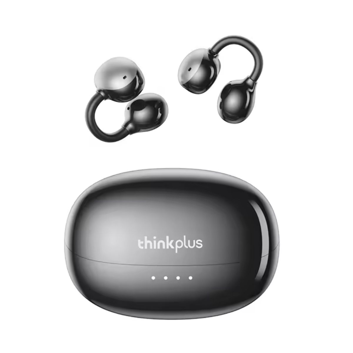 LENOVO - Audífono Lenovo LK6 Clip Ear Negro 25h Bluetooth 5.4