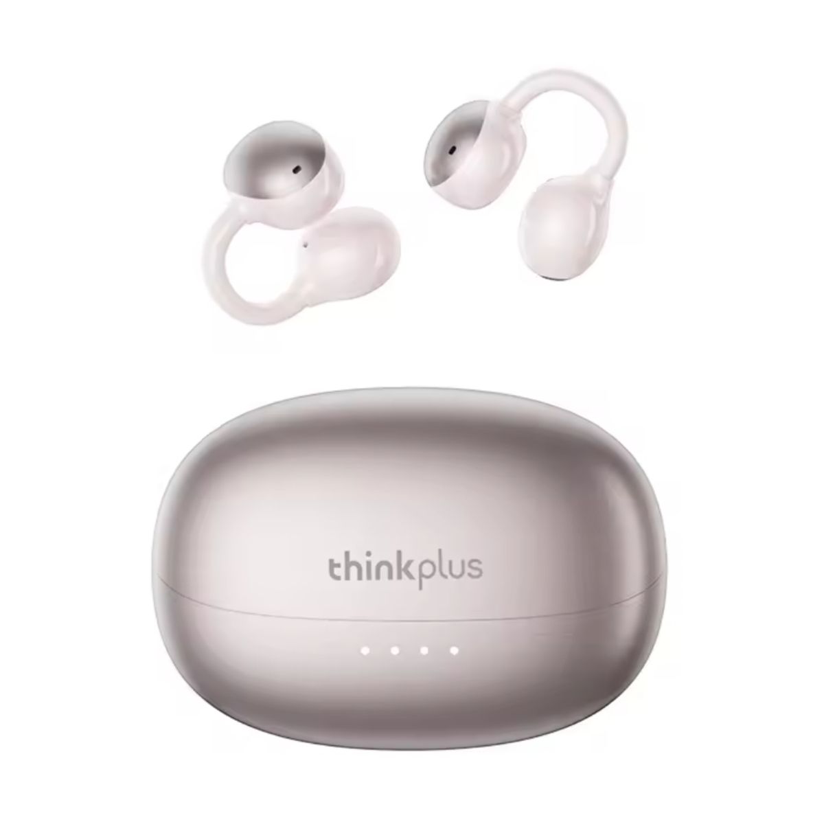 LENOVO - Audífono Lenovo LK6 Clip Ear Rosado 25h Bluetooth 5.4