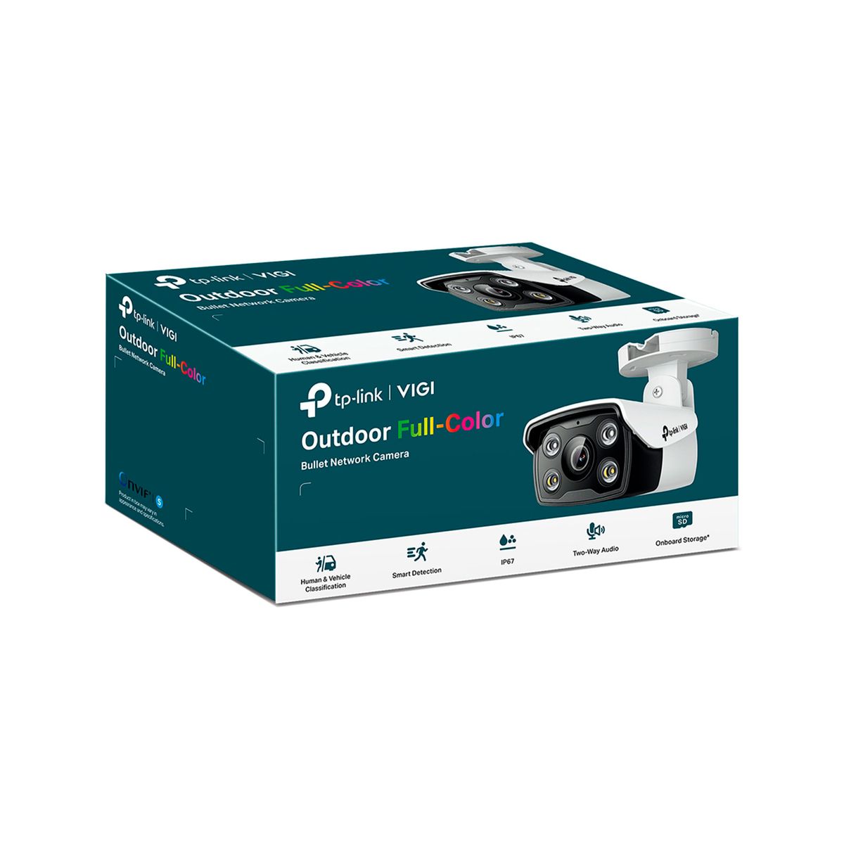 TP LINK - CÁMARA TP-LINK 4MP FULL-COLOR SMART VIDEO AUDIO PN VIGI C3402.8MM
