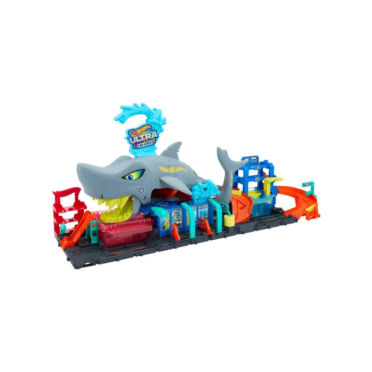 HOT WHEELS - Hot Wheels Ultra Shark Car Wash Playset Vehicle 1 64