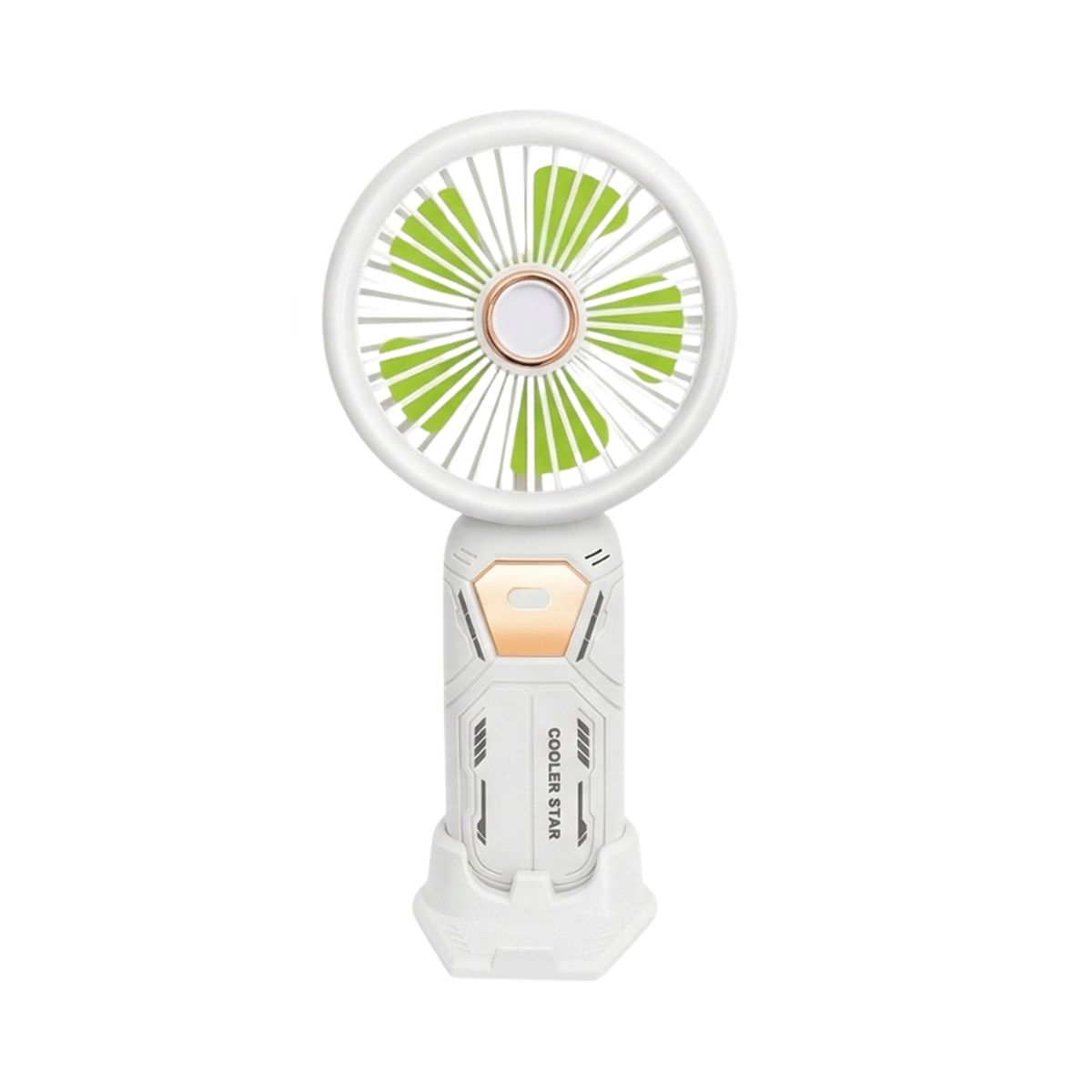 GENERICO - Ventilador de Mano Soporte de celular blanco