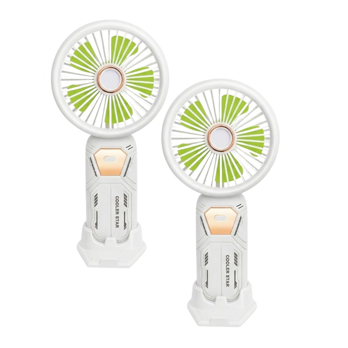 GENERICO - Ventilador de Mano Soporte de celular blanco