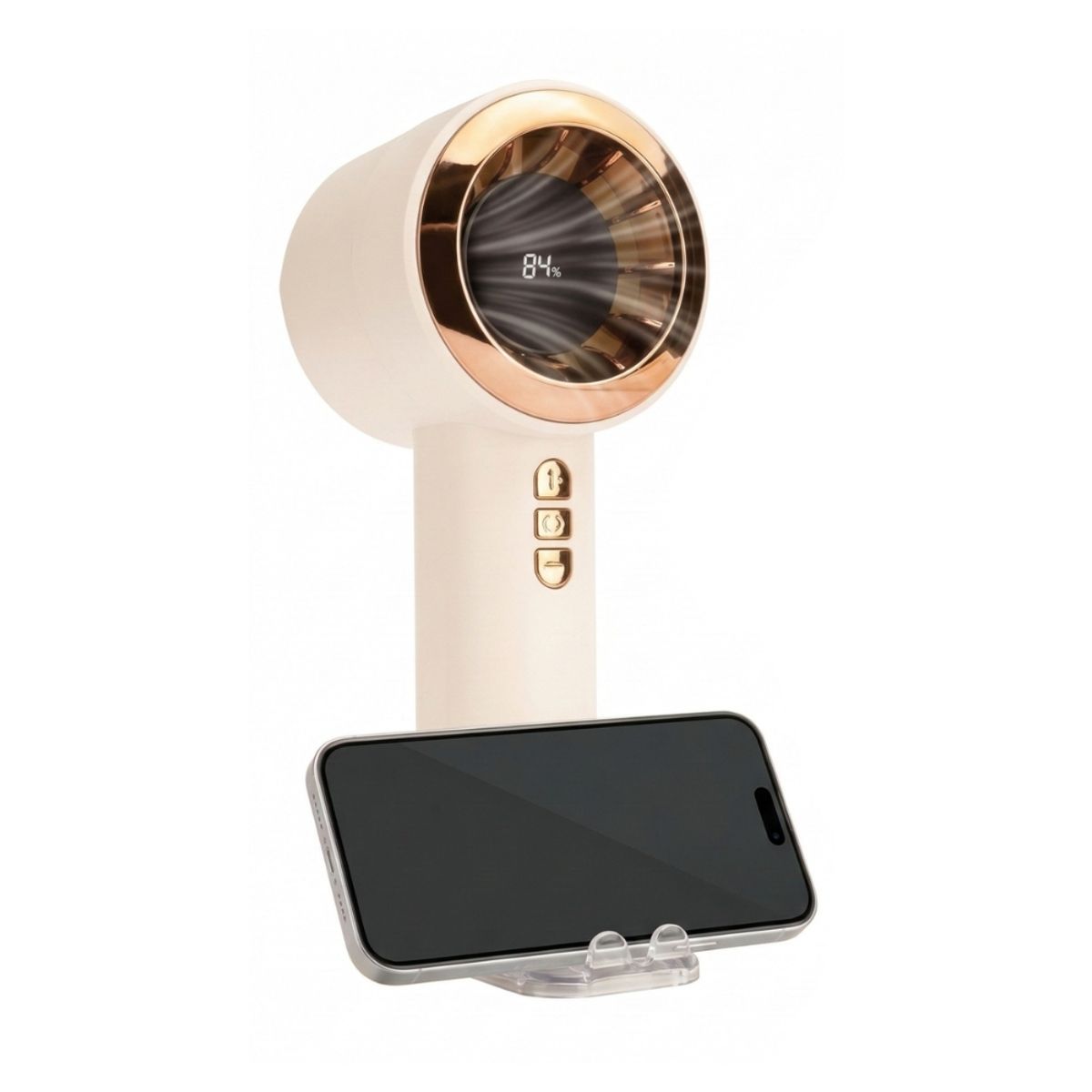 GENERICO - Ventilador Digital Portátil Mini Blanco