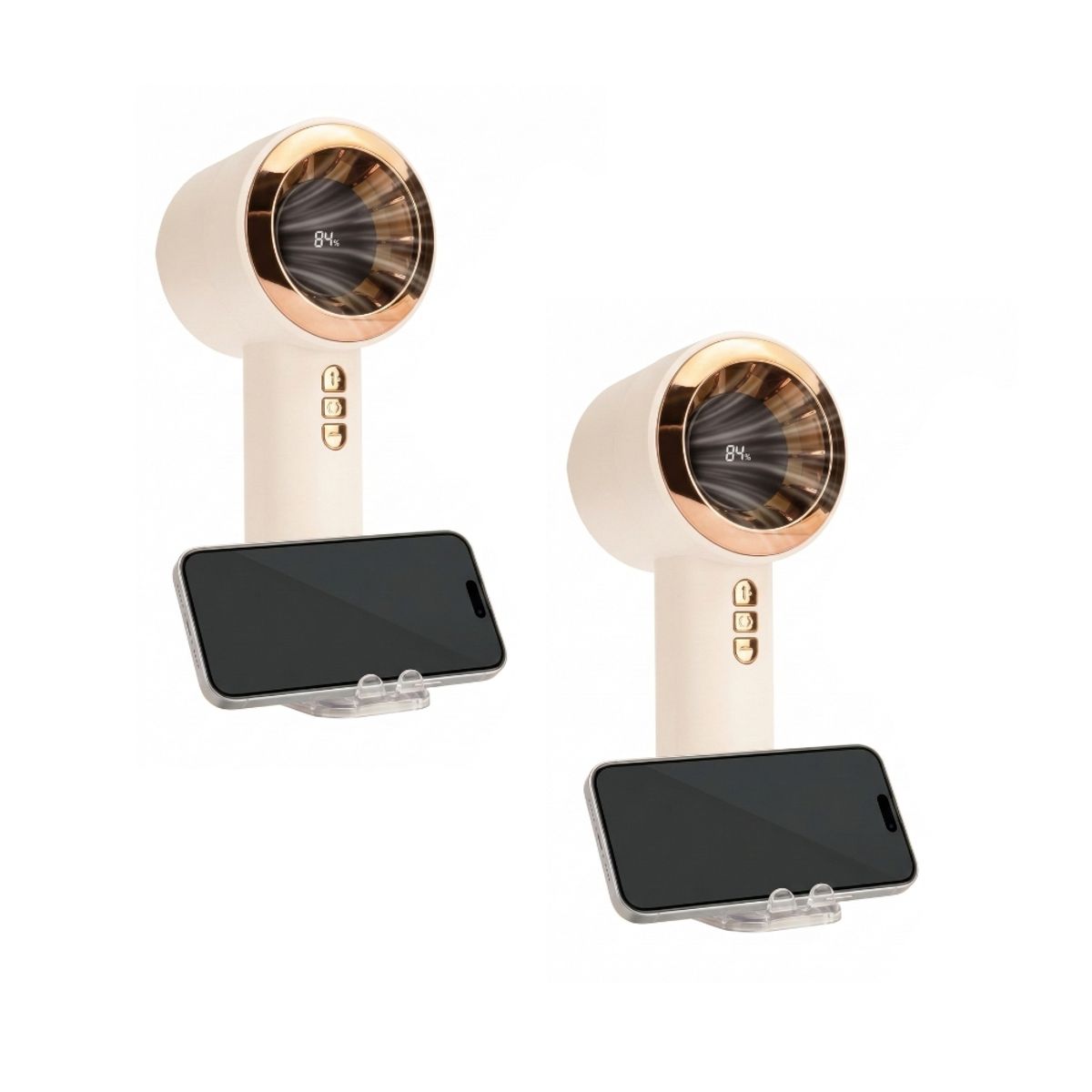 GENERICO - Ventilador Digital Portátil Mini Blanco