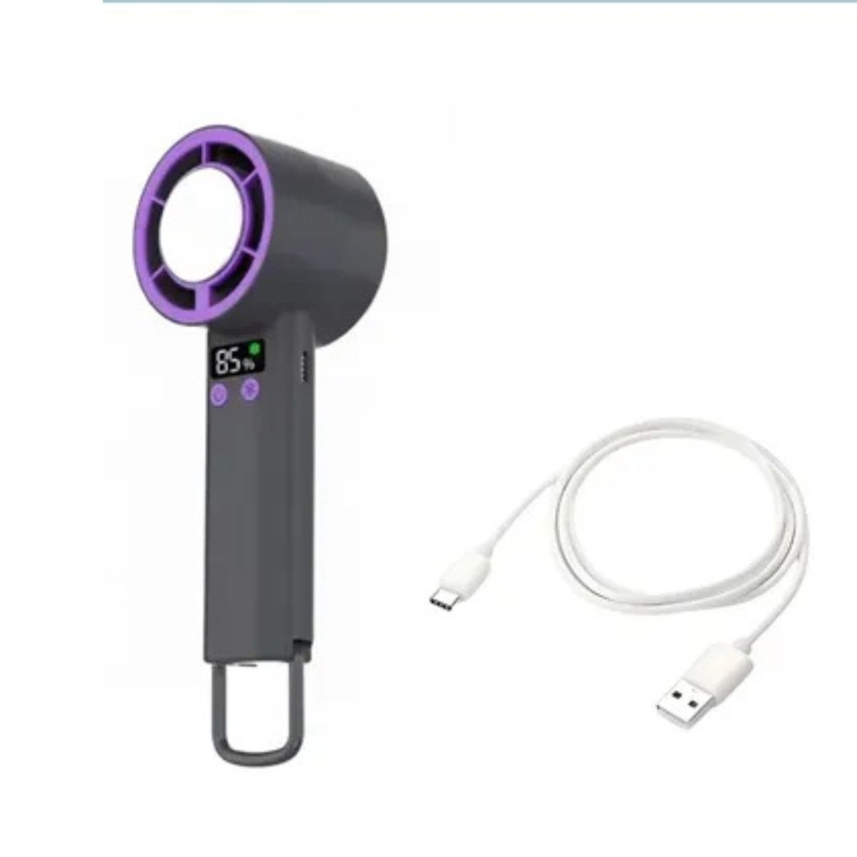 GENERICO - Ventilador Mini  Portatil Negro