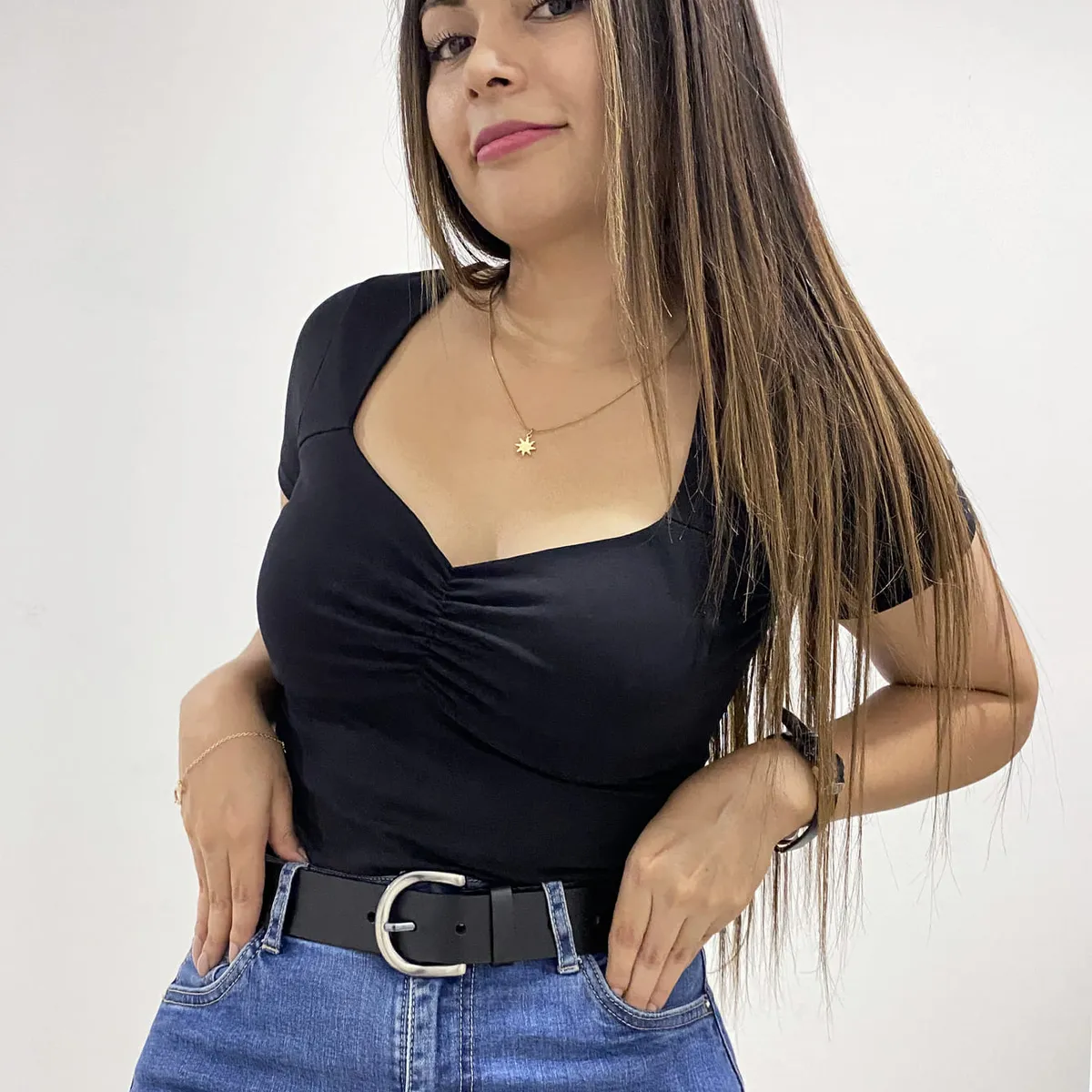 SIDE OF ME - POLO PARA MUJER ESTEFANIA MANGA CORTA