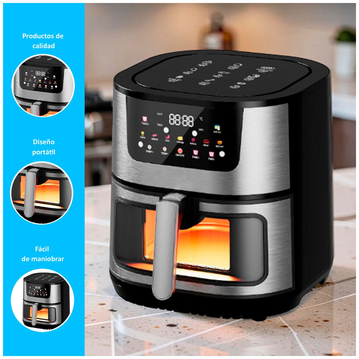 GENERICO - Freidora de aire electrica ploma