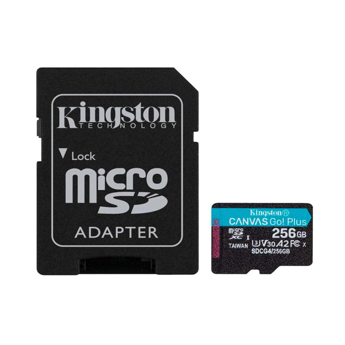 KINGSTON - MEMORIA MICROSDXC KINGSTON 256GB CANVAS GO PLUS 200MB-S UHS-I U3 SDCG4-256GB PN SDCG4-256GB
