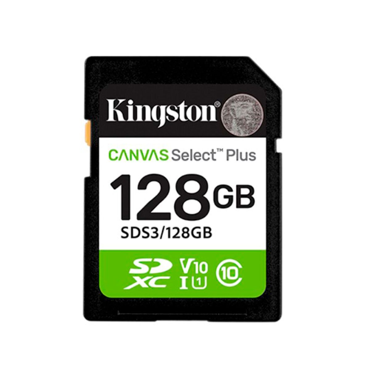 KINGSONG - TARJETA SDXC KINGSTON CANVAS SELECT PLUS 128GB CLASE 10 UHS-I V10 150MB-S PN SDS3-128GB