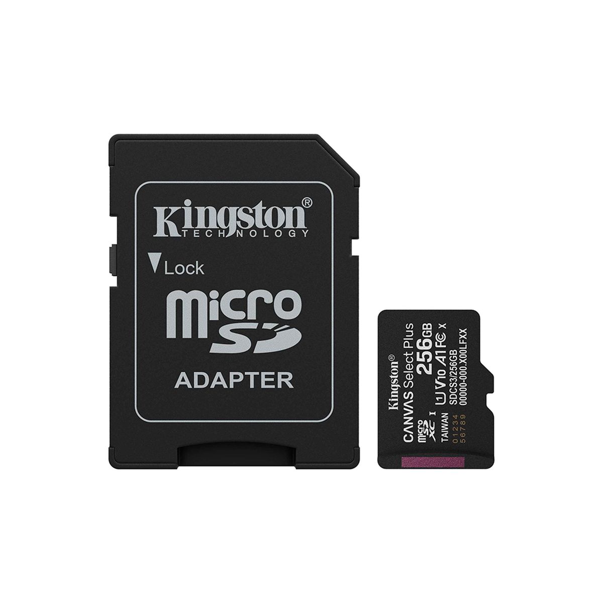 KINGSTON - MEMORIA MICROSD KINGSTON SDCS3-256GB 256GB CLASE 10 150MB-S PARA CAMARAS Y DRONES PN SDCS3-256GB