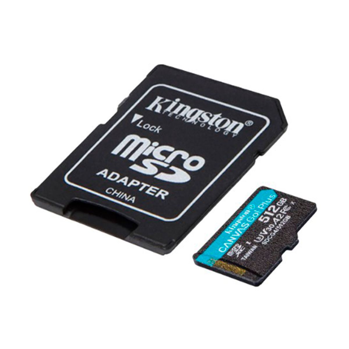 KINGSTON - TARJETA DE MEMORIA KINGSTON CANVAS GO PLUS SDCG4-512GB MICROSDXC 512GB CLASE 10 UHS-I U3 V30 A2 LECTURA 170MBS ADAPTADOR INCLUIDO PN SDCG4-512GB