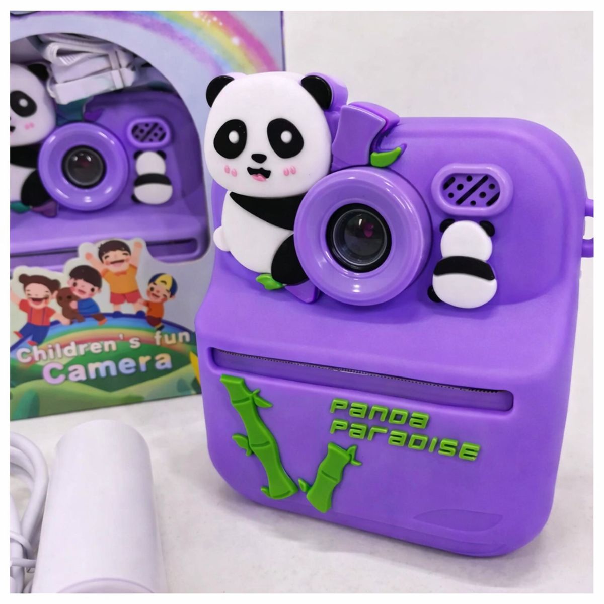 GENERICO - CAMARA DE NIÑOS CON IMPRESORA TERMICA COLOR Lila