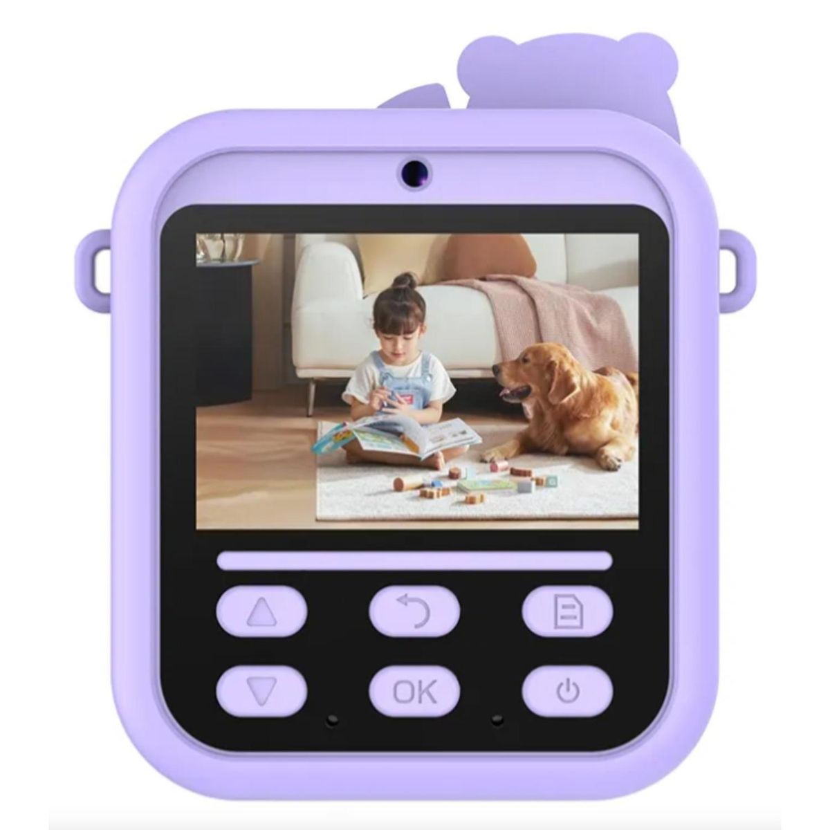 GENERICO - CAMARA DE NIÑOS CON IMPRESORA TERMICA COLOR Lila