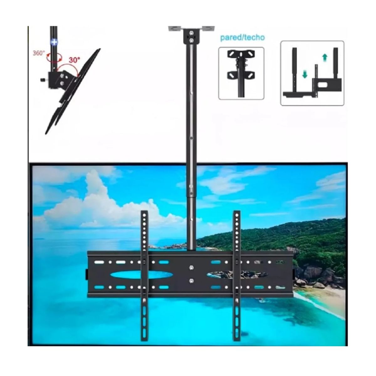 GENERICO - RACK DE TECHO PARA TV  32 A 72 PULGADAS