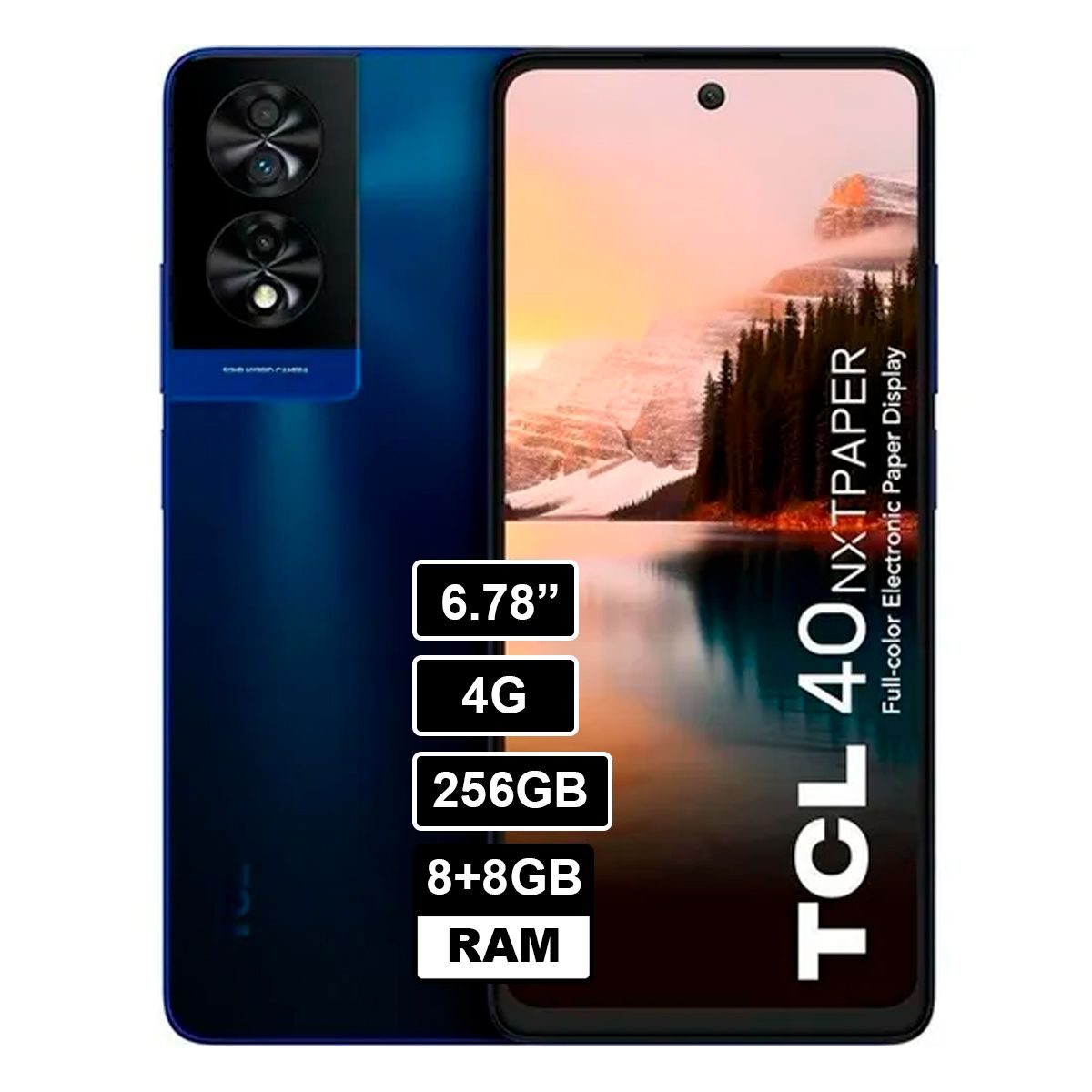 TCL - Smartphone TCL 40 NXPAPER 8GB 256GB AZUL