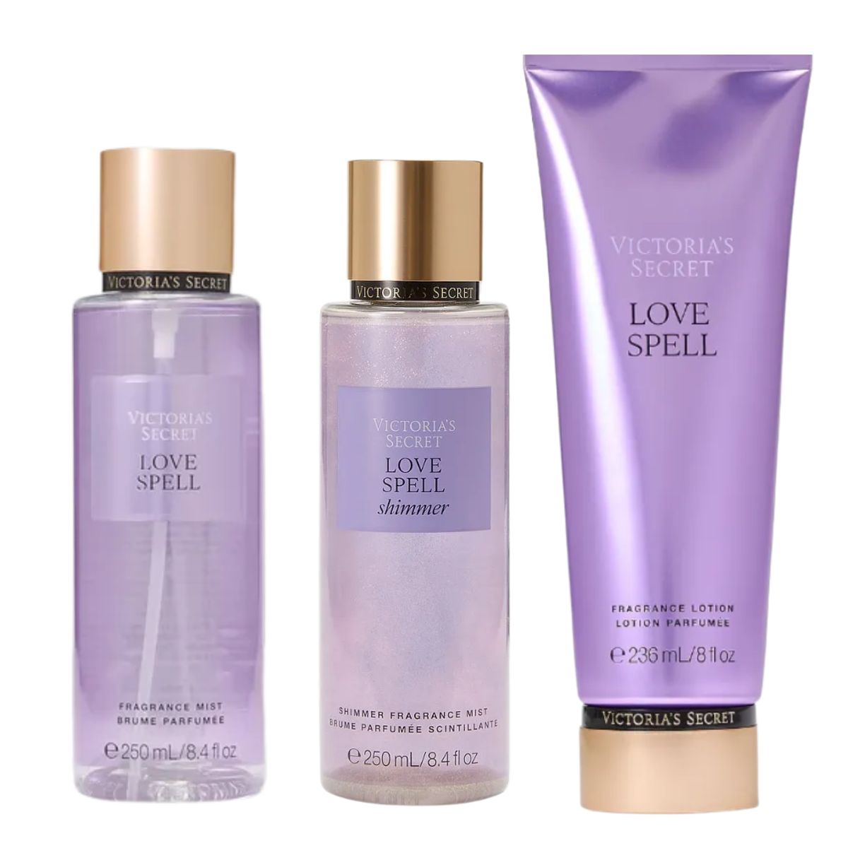 Victoria'S Secret - Pack x 3 Love Spell Victorias Secret Mist y Crema