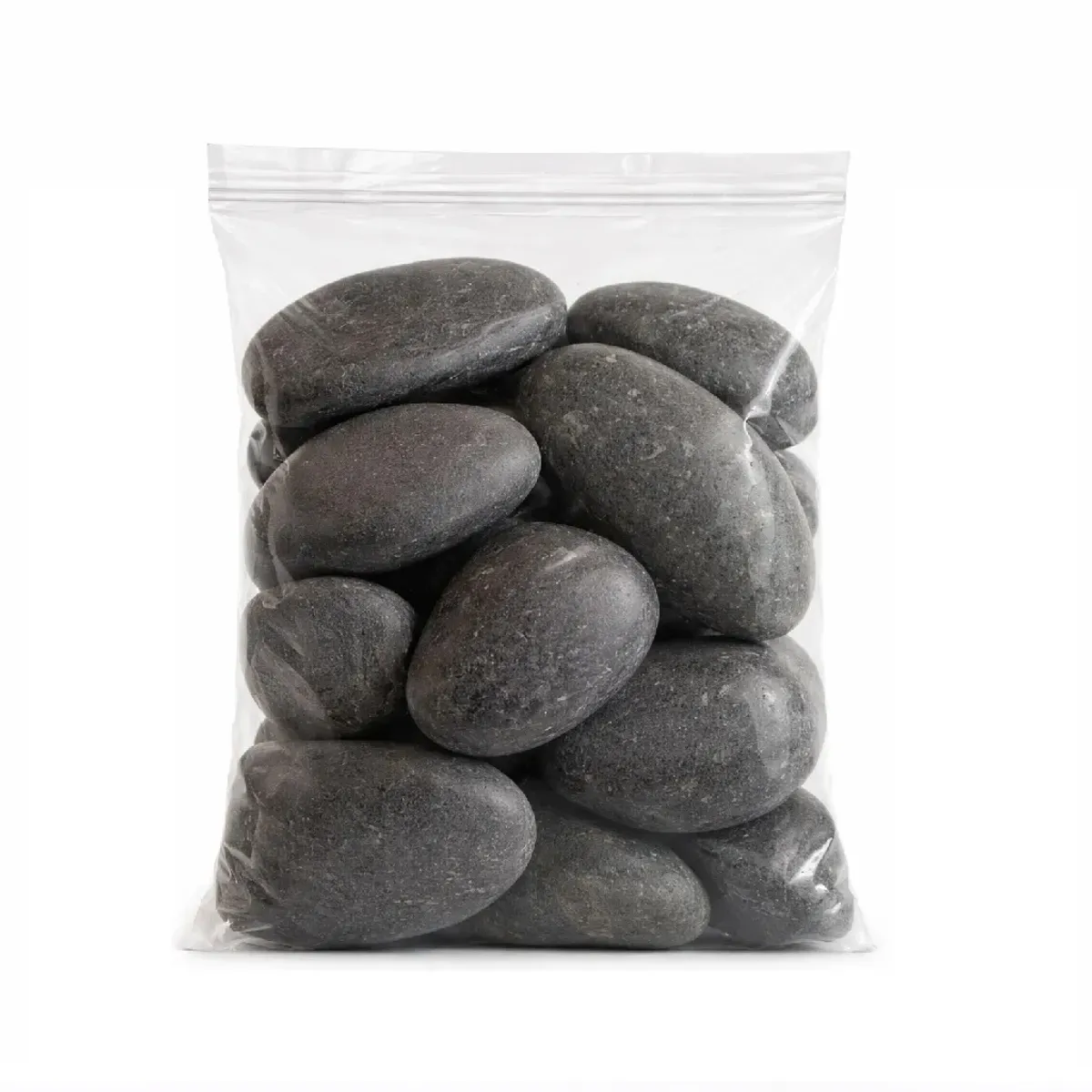 GENERICO - Piedras decorativas color plomo oscuro para peceras yo acuarios x 400 gramos