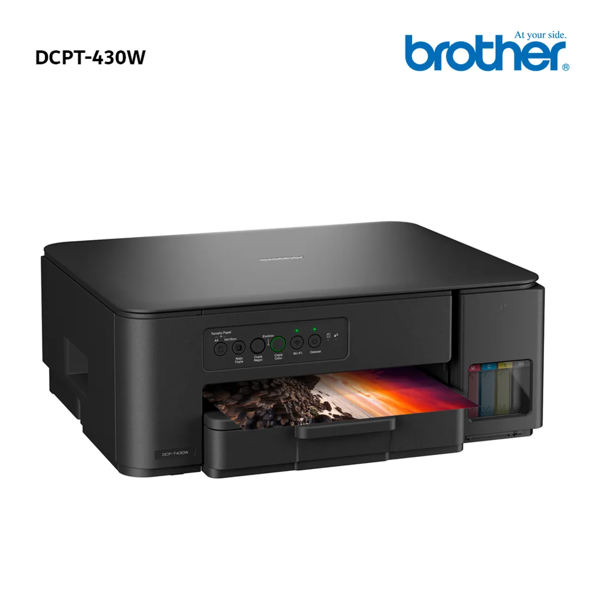 BROTHER - Impresora Multifuncional Brother DCP-T430W Inktank A Color