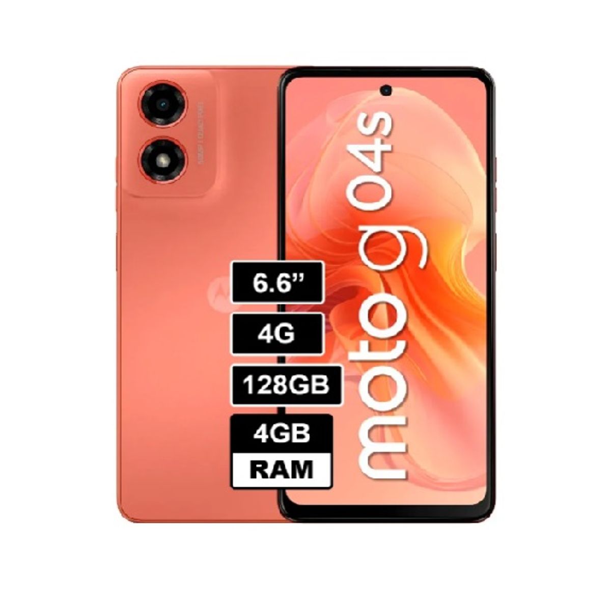 MOTOROLA - CELULAR MOTOROLA MOTO G04s 4GB 128GB NARANJA