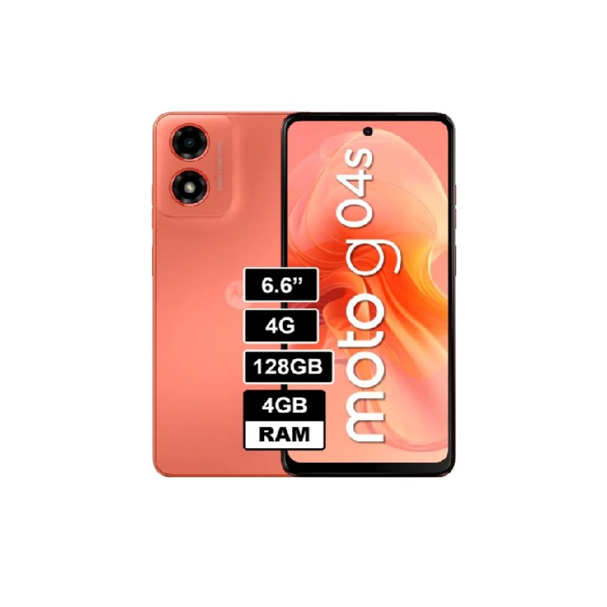 MOTOROLA - CELULAR MOTOROLA MOTO G04s 4GB 128GB NARANJA