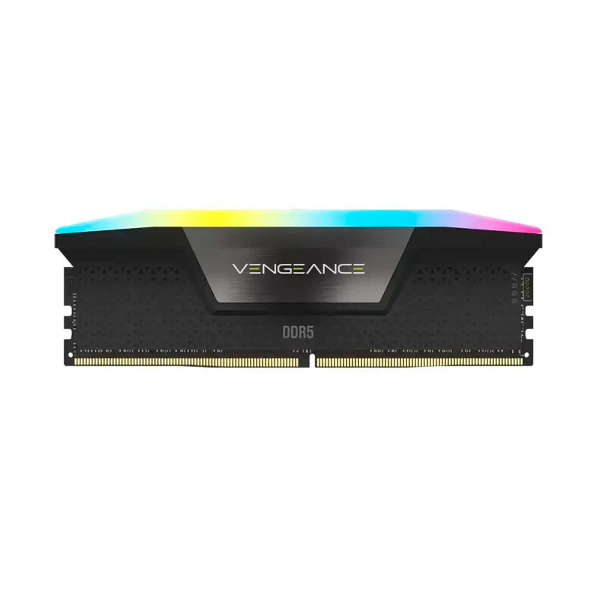 CORSAIR - MEMORIA RAM CORSAIR VENGEANCE RGB CMH16GX5M1E6000Z36 16GB DDR5 6000MHZ DIMM CL36 1.35V ILUMINACION RGB NEGRA PN CMH16GX5M1E6000Z36