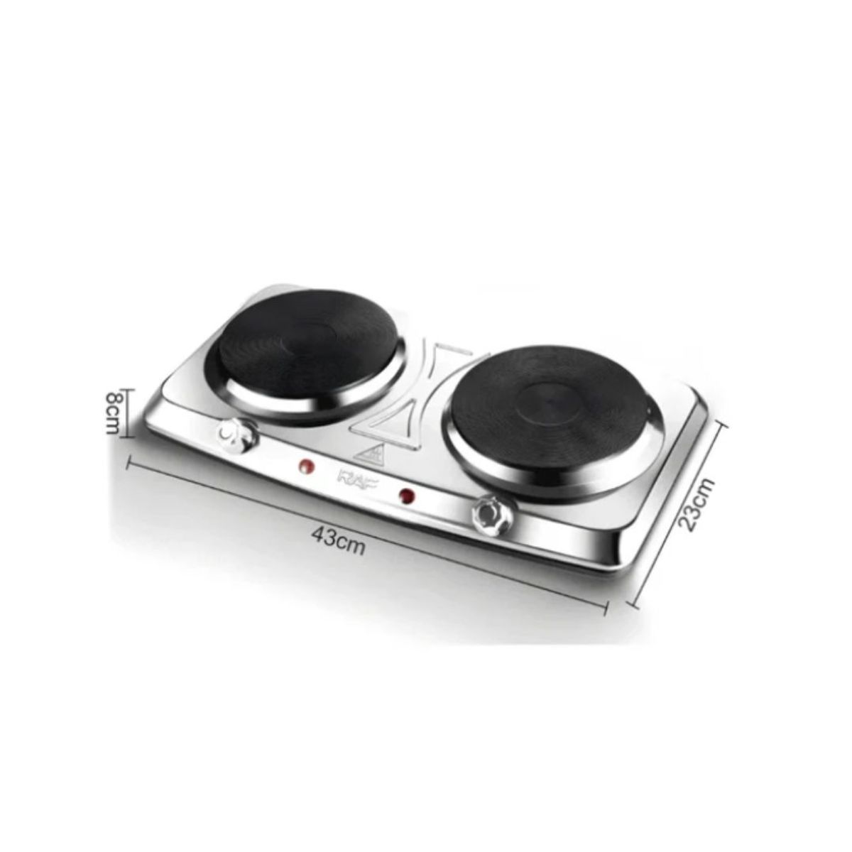 GENERICO - ESTUFA ELÉCTRICA  PORTÁTIL DE 2 HORNILLAS