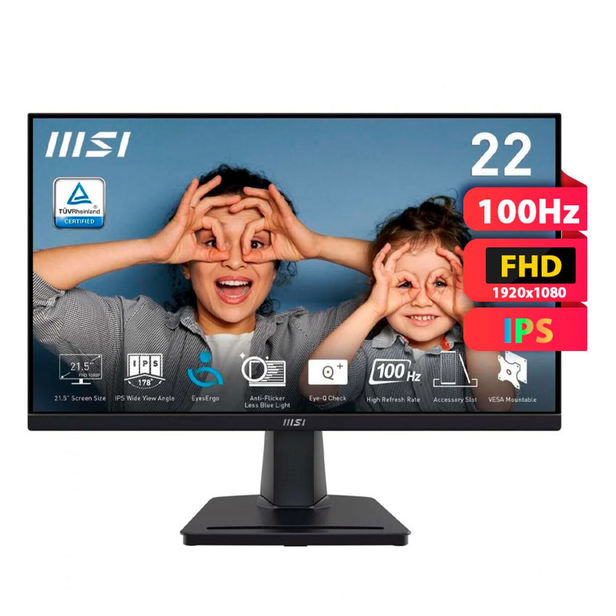 MSI - Monitor MSI PRO MP225 Series 21.5 FHD IPS 100Hz