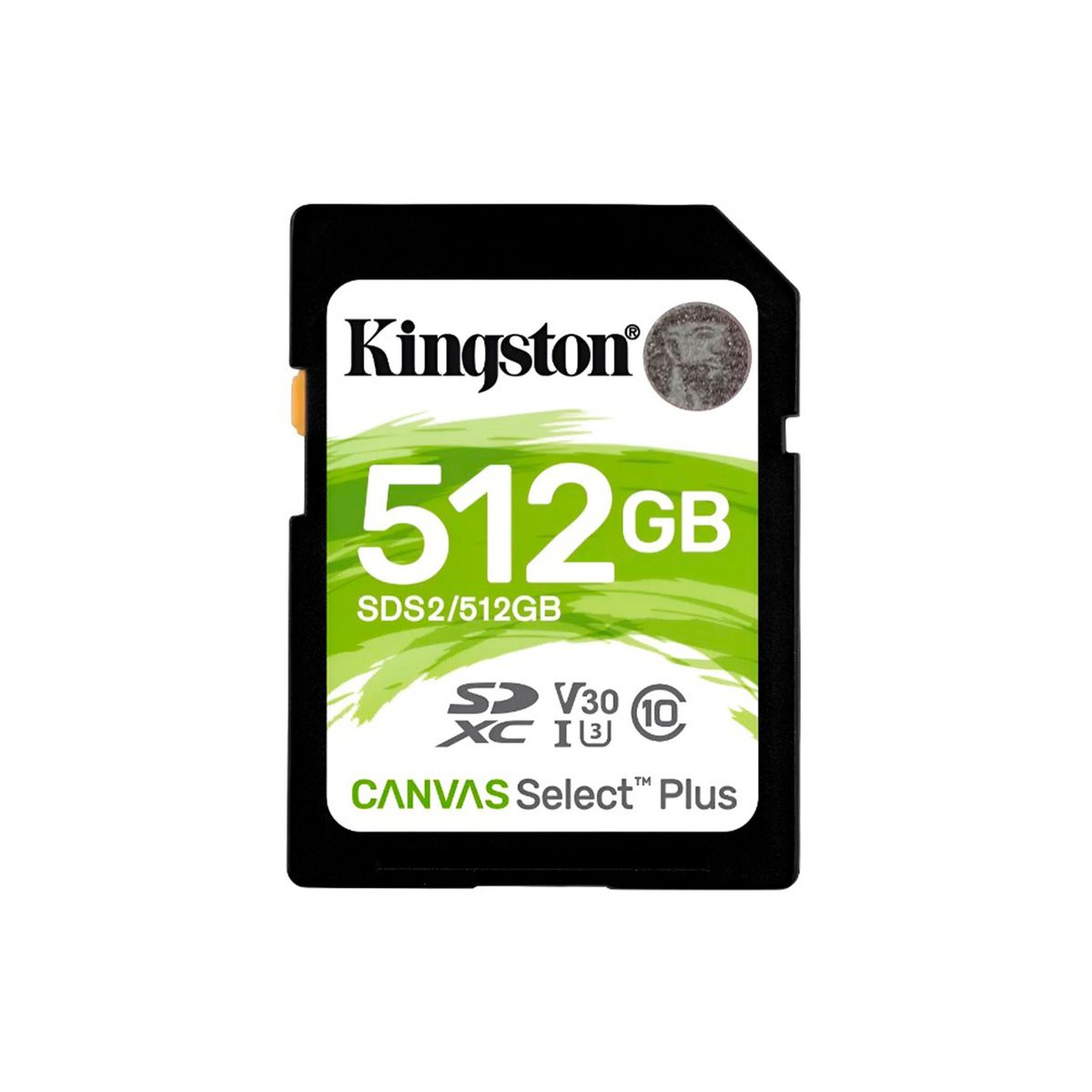 KINGSTON - MEMORIA SDHC KINGSTON CANVAS SELECT PLUS 512GB 100MB-S PN SDS2-512GB