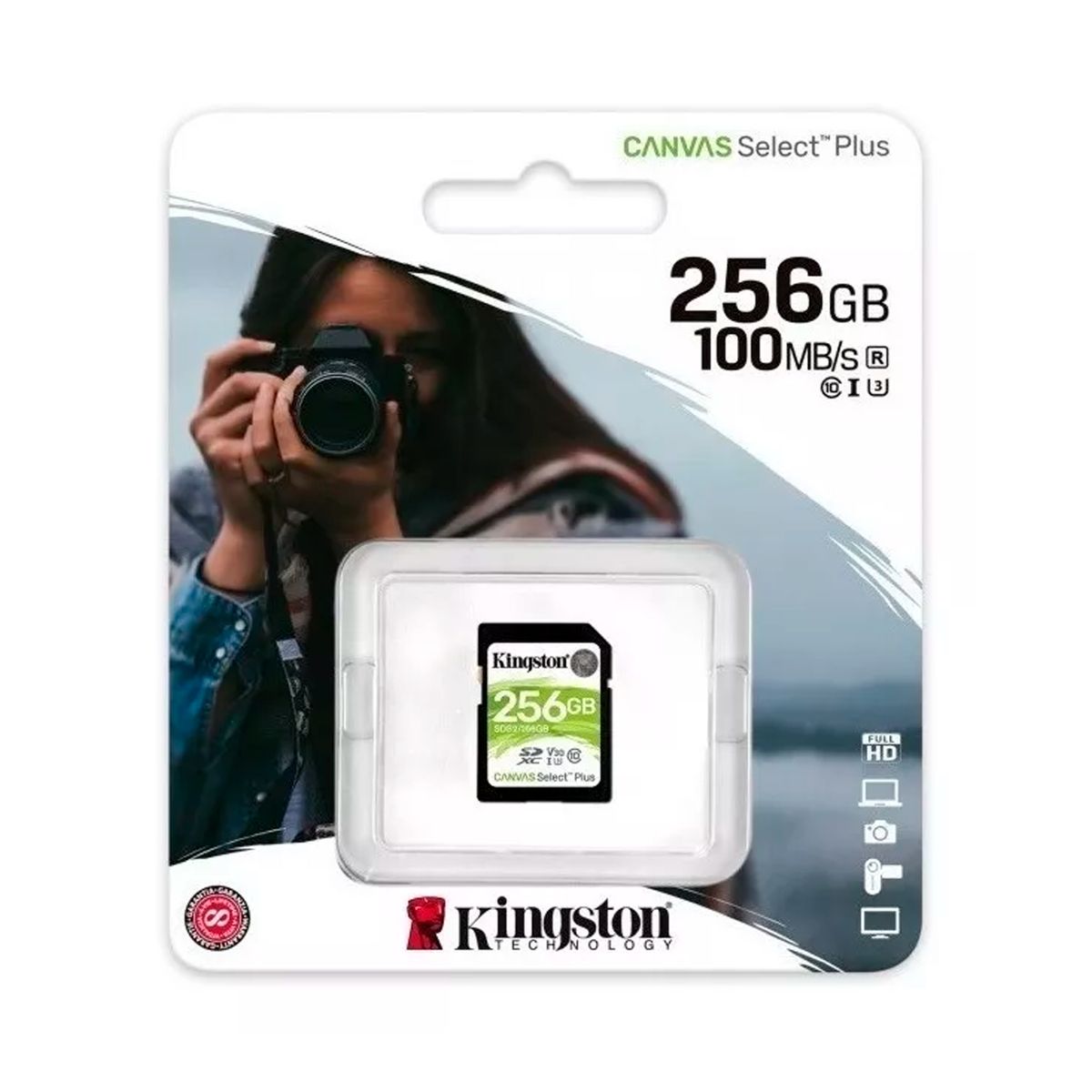 KINGSTON - TARJETA DE MEMORIA KINGSTON 256GB 100MB-S UHS-I CLASE 10 SDS2-256GB SDHC  PN SDS2-256GB