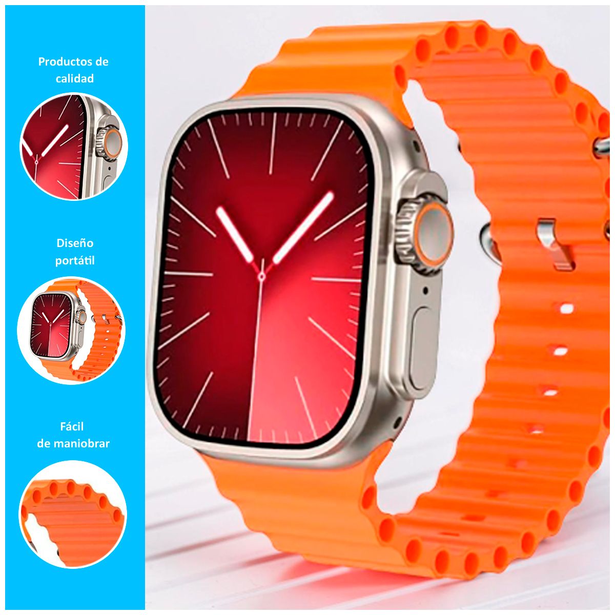GENERICO - SMARTWATCH HK11 ULTRA 3 NARANJA