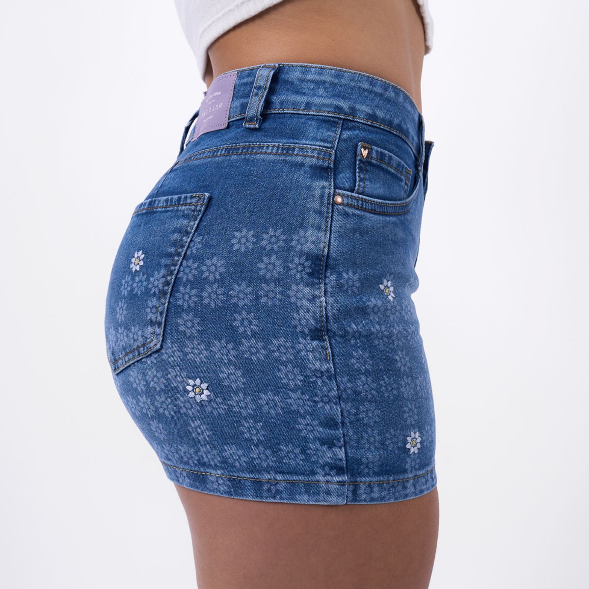 MACHINE - SHORT MACHINE MUJER - BECKHY DENIM CONFORT