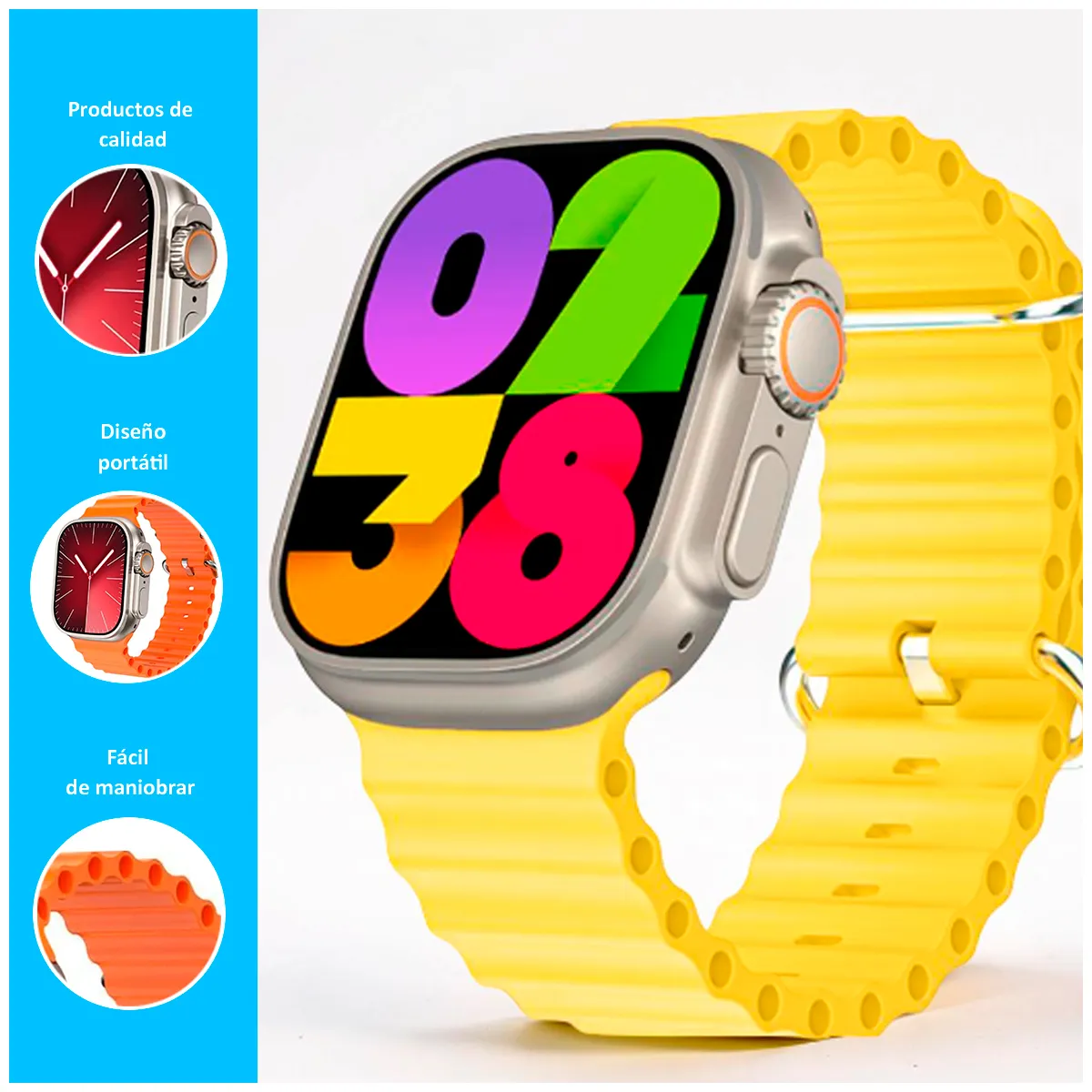 GENERICO - SMARTWATCH HK11 ULTRA 3 AMARILLO