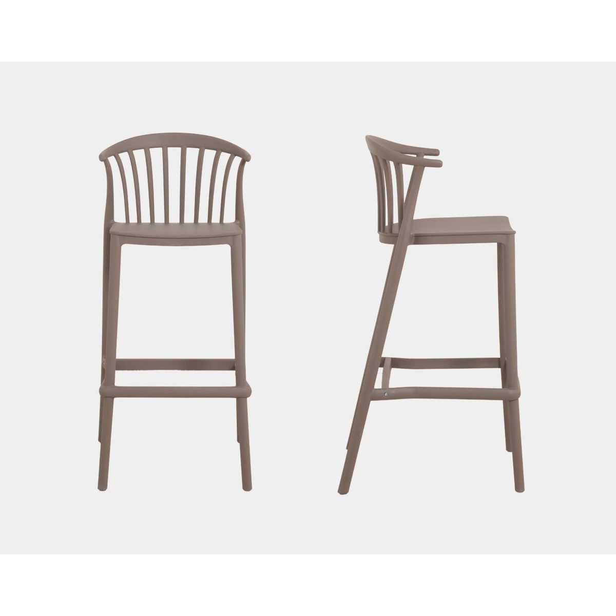 NIHM - Silla Bar Vima Polipropileno Light Brown