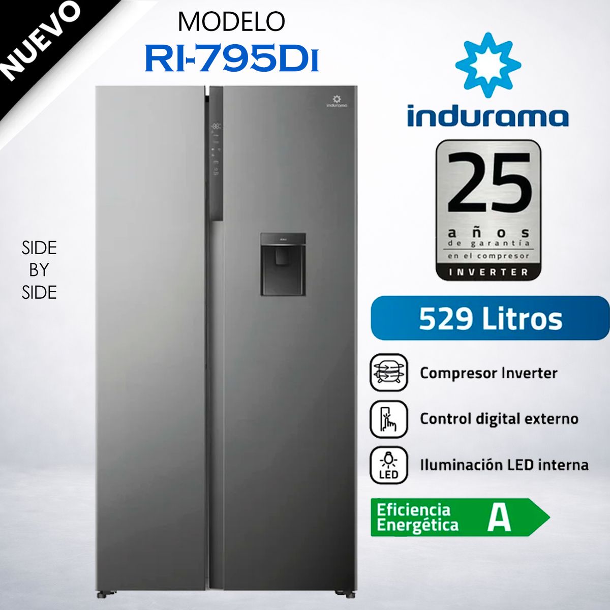INDURAMA - Refrigeradora Indurama 529LT RI-795Di