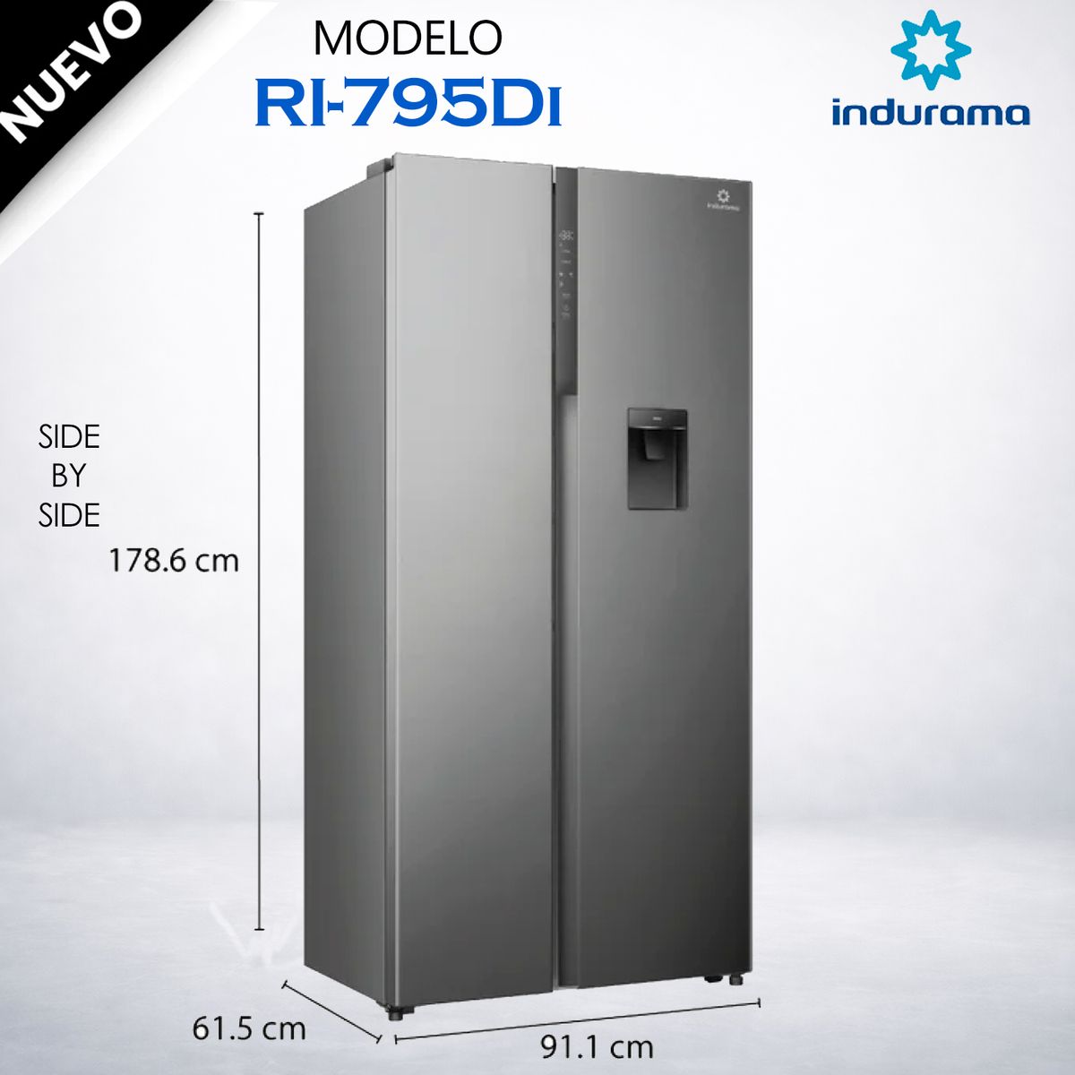 INDURAMA - Refrigeradora Indurama 529LT RI-795Di