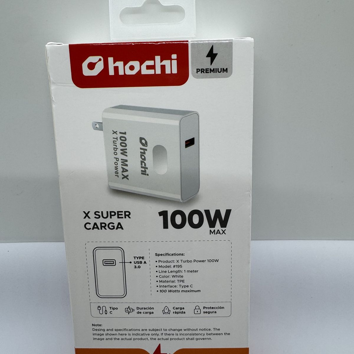 GENERICO - CARGADOR PARA CELULAR HOCHI 100W