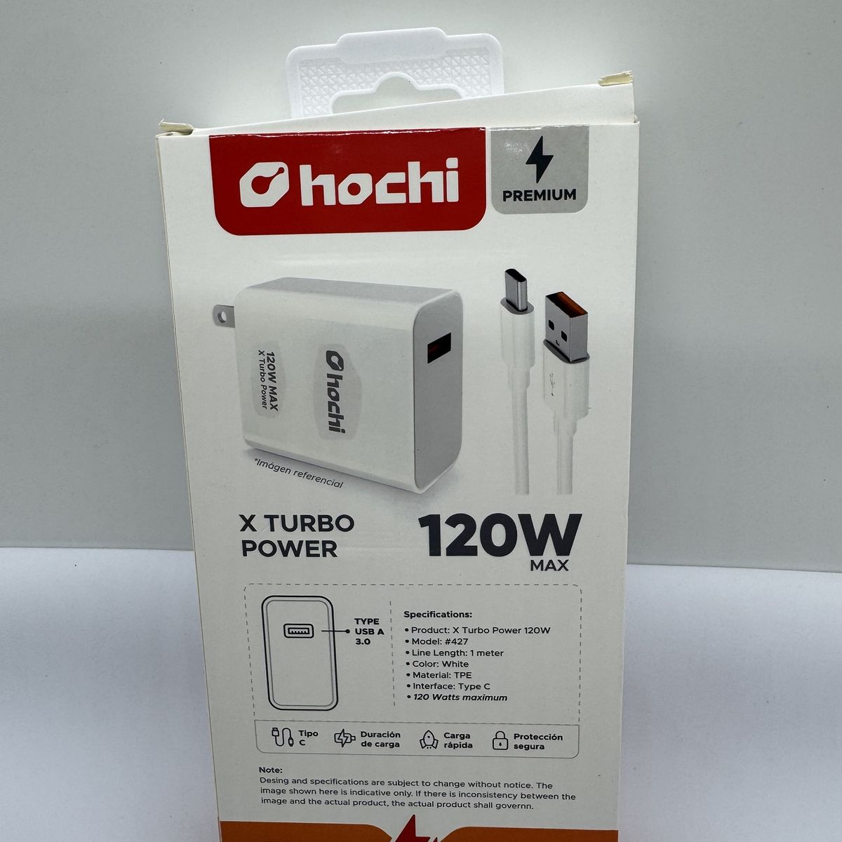 GENERICO - CARGADOR PARA CELULAR HOCHI 120W