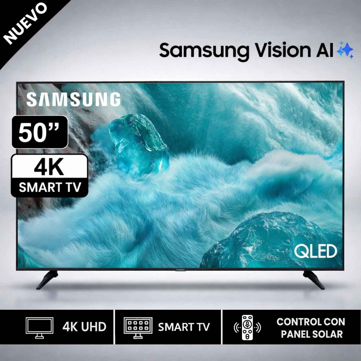 SAMSUNG - Televisor Samsung QLED 50" 4K Ultra HD Tizen QN50Q7FAAGXPE - Modelo 2025