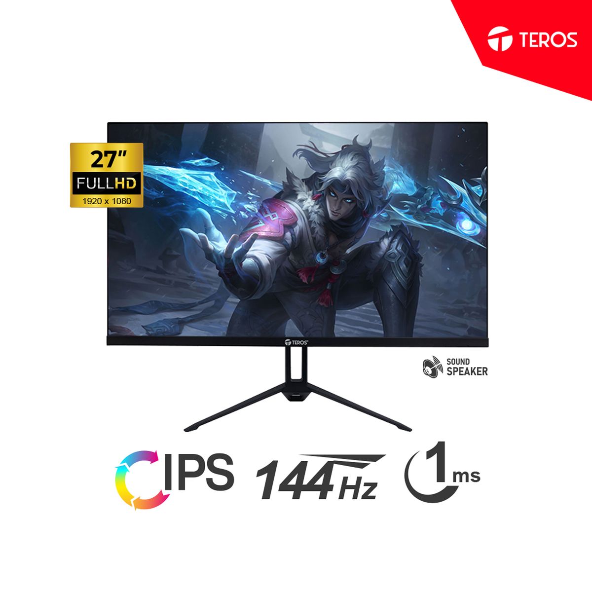 TEROS - Monitor Teros TE-2714S 27 FHD IPS 144Hz 1ms HDMI DP
