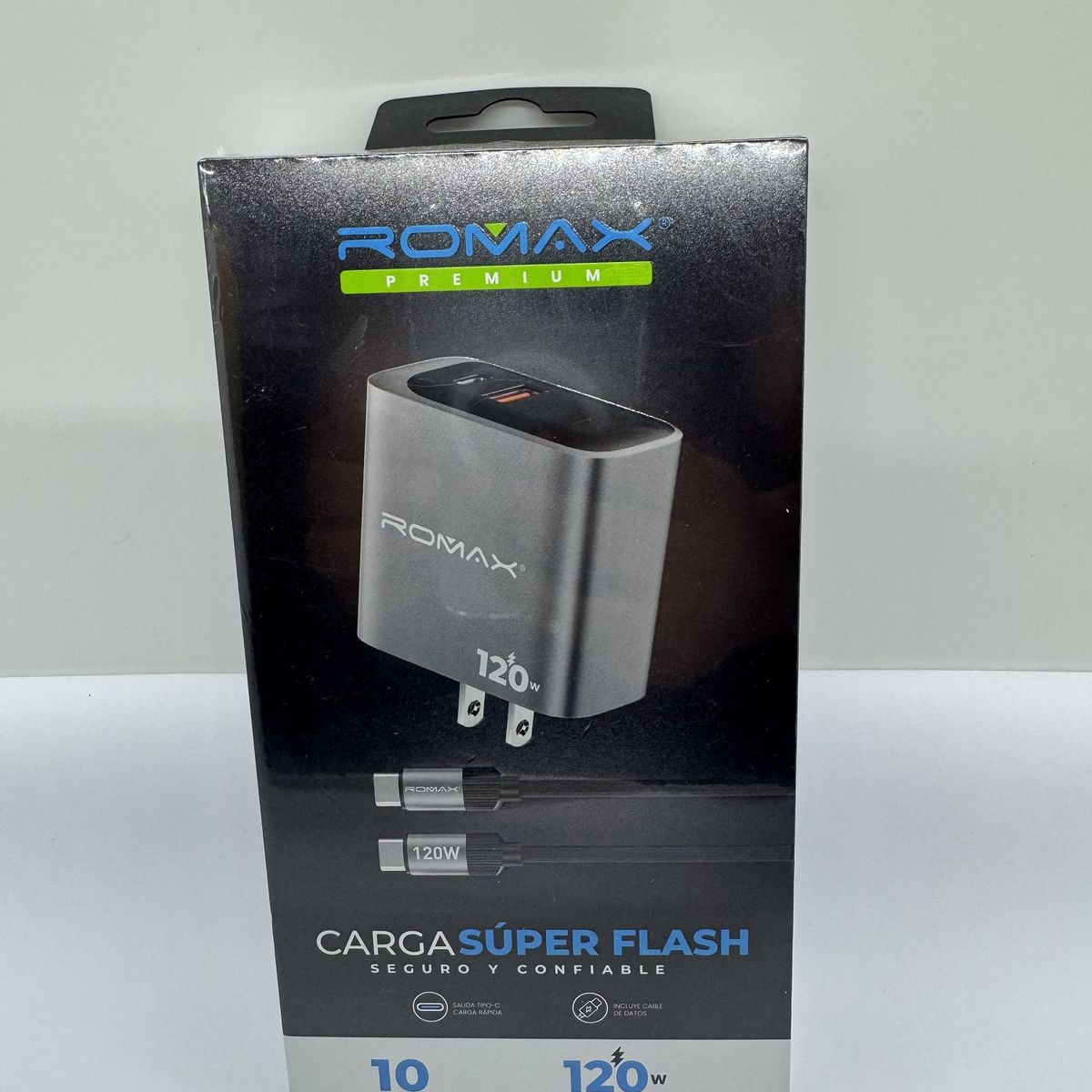 ROMAX - CARGADOR PARA CELULAR ROMAX 120W