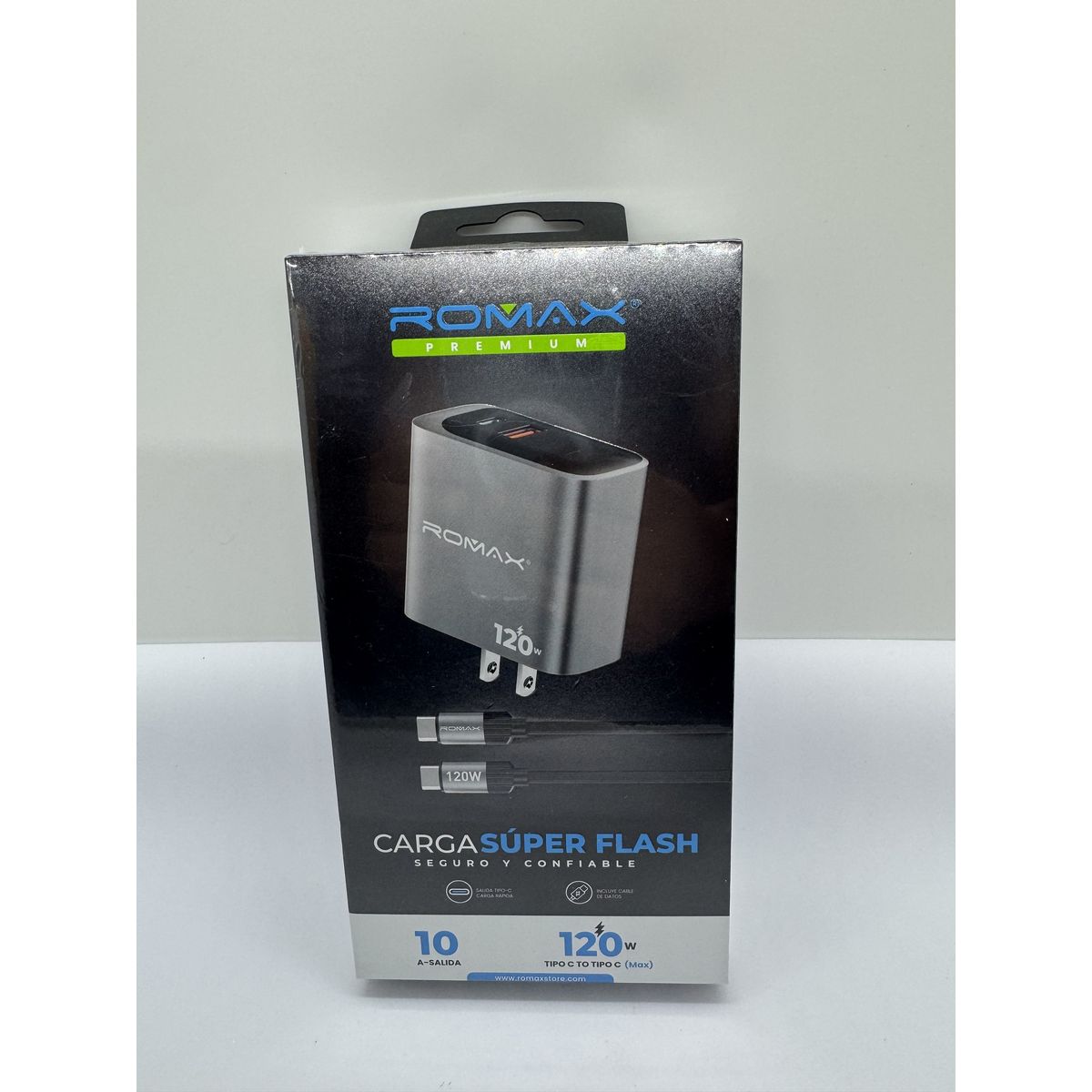 ROMAX - CARGADOR PARA CELULAR ROMAX 120W