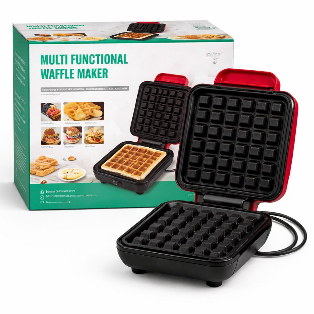 INSPIRA MARKET - Máquina para Hacer Waffles Eléctrica