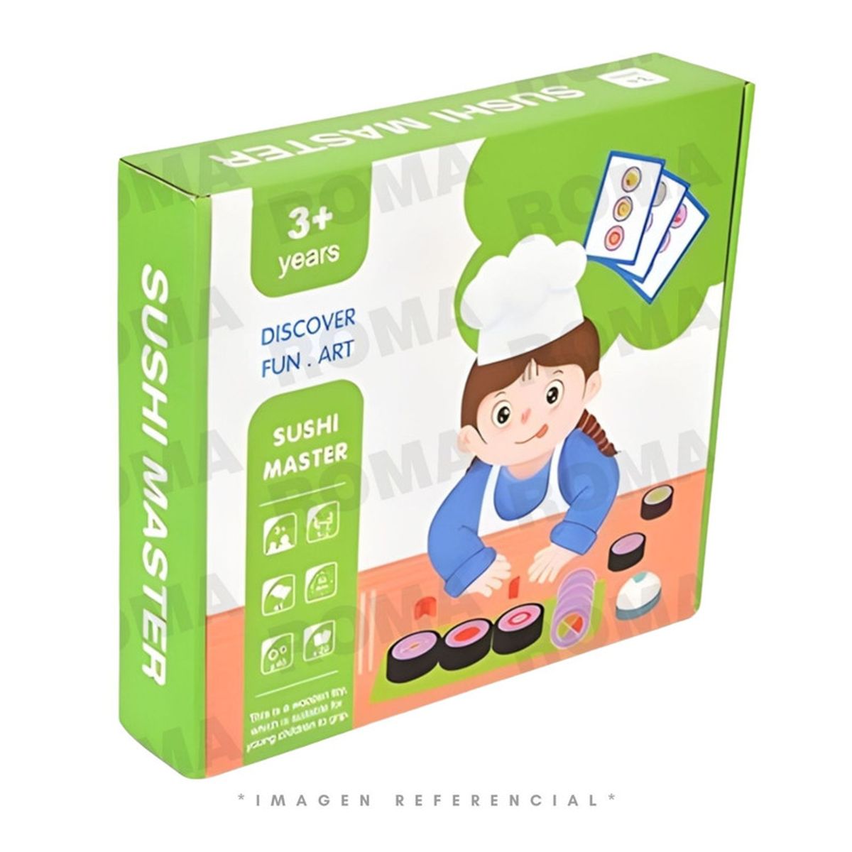 GENERICO - JUEGO DE COMIDA JAPONESA SUSHI MADERA